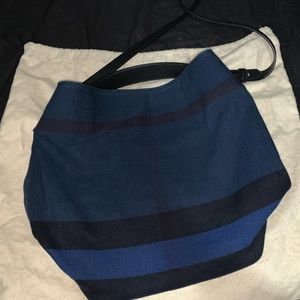 Burberry medium Ashby blue purse